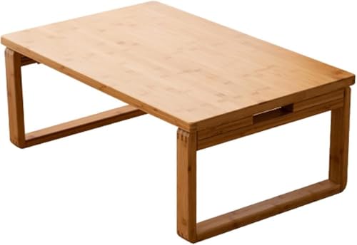 Escritorio de computadora, escritorios para Juegos, Escritorio para Oficina en casa, Mesa de Centro Tipo Tatami de Madera Maciza, Mesa Baja Plegable Creativa para balcón y ventanal, Estilo japonés y