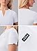 Adar Uniforms, Addition Scrubs for Women - Notched V-Neck Scrub Top - A6002 - White - M