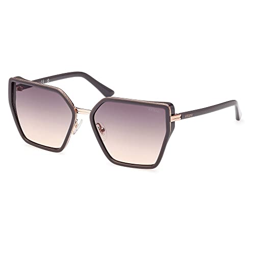 GUESS US Square Metal and Enamel Sunglasses