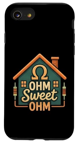 Sweet Ohm Funny Electrical Trade House �O���t�B�b�N�f�U�C�� �X�}�z�P�[�X iPhone SE (2020) / 7 / 8 �p