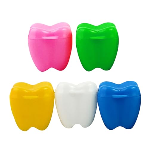 XPEX 5 Stück Milchzahndose Mädchen,Zahndose milchzähne,Zahnbox Dose zur Aufbewahrung von Milchzähnen,milchzahnbox,Baby Milchzähne Box als Geschenk zum Geburtstag oder Taufe