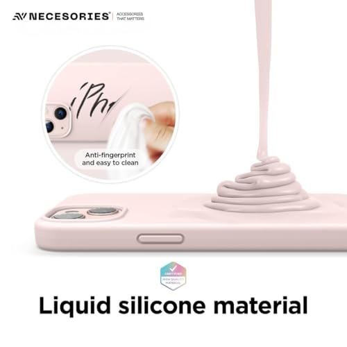 Image of Liquid Silicone Case Compatible for iPhone 13 | Slim Back Cover | Soft Touch Bumper | Shockproof Drop Protection | Microfiber Cloth Inside | Sleek Solid Design
