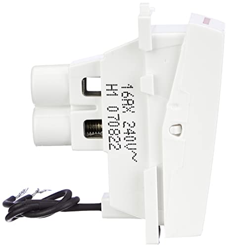 Image of Anchor by Panasonic 65077 Penta Modular 1M 16 AX Polycarbonate One-Way Switch with Neon (White, Pack of 1)