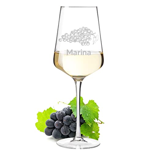 GRAVURZEILE Leonardo Puccini Verre à Vin Avec Gravure – Bachelor 2024 – Meilleur Millésime De Tous Les Temps – Personnalisé Avec Nom – Beau Cadeau Pour Elle Et Lui Pour L'obtention De