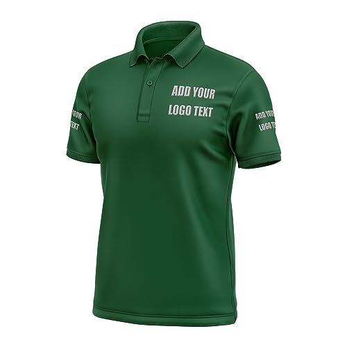 Camisetas Polo Personalizadas para Hombre con Diseño de Texto, Logo o Nombre miniatura 1