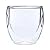Ozeri Artisan Series 8 oz Beverage Set of 8 Drinking Glasses Moderna Double-Wall Glassware Set, Clear