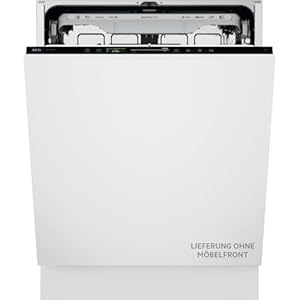 Vollintegrierter AEG 9000 Geschirrspüler, 60cm, smarte WiFi Spülmaschine, multifunktionale Körbe für Backbleche, Wein- & Biergläser, 35 dB mit SuperSilent, A-10%, TimeOnFloor, Innenlicht, GI9210X2CT