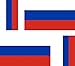 4 x Autocollant sticker voiture moto valise pc portable drapeau russie russe