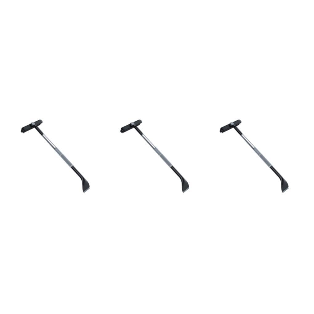 3 Set di Prestone Sghiacciatore per parabrezza Soluzione potente per le mattine gelide Raschietto per neve efficiente con spazzola allungabile Facile Grigio (