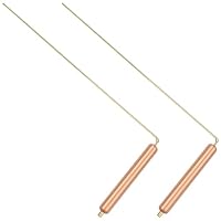QWORK® Wünschelruten aus Messing, für Geobiologie, Radiästhesie, Energiearbeit