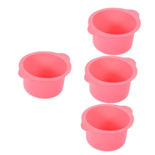 Beavorty 4 Stück Haarentfernungswachsmaschine Gesichtsmaske Wachstopf Aus Silikon Wachsschalen Zur Haarentfernung Wachswärmerschale Als Ersatz Kosmetik Rosa Silikonschale Kieselgel