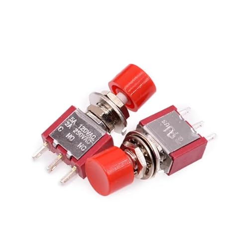 Interrupteur momentané 6mm automatique rouge résout les pannes de contact sur vos boîtiers