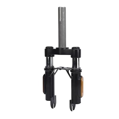 Cryfokt 15 Inch Front Suspension Fork, 2 Fork Suspension Electric Scooters Shock Absorption Set with Reflector Mirror, Universal Electric Scooter Spring Fork for Most Electric Scooter