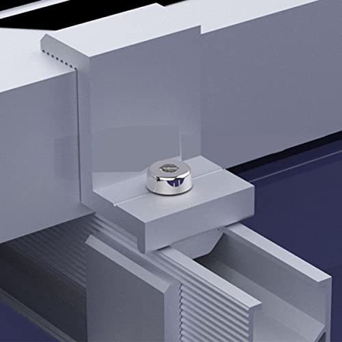 Solarmodul Halterung Endklemme, Solar Panel Endklemme Halterungen, Endklemme Für Befestigung Solarmodul, für Modulhöhe 35mm, Solarpanels Klemme zur Montage von PV Solarmodul Halterung,für Dächer Wände