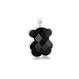 TOUS Black Onyx Bear Pendant