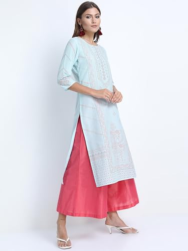 Image of Vishudh Women's Kurta | Comfortable Ethnic Wear for Daily Use | Lightweight & Breathable Indian Top