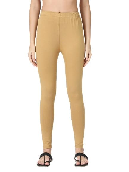 Image of Robinbosky Premium Stretchable Cotton Ankle Legging for Women | Suitable for Formal wear & Casual wear | High-End Elastic Makes The Leggings Squat Proof and Durable for Travel, Yoga, & Workout.