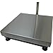 SellEton SL-916-18x18 Industrial Portable Bench Scale Stainless Steel & Indicator with 600 lb Capacity & .05 lb Accuracy