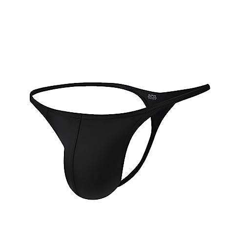 Mens Gstring Nylon Thongs Sexy Low Rise Bulge Pouch G-string 3 Pack4