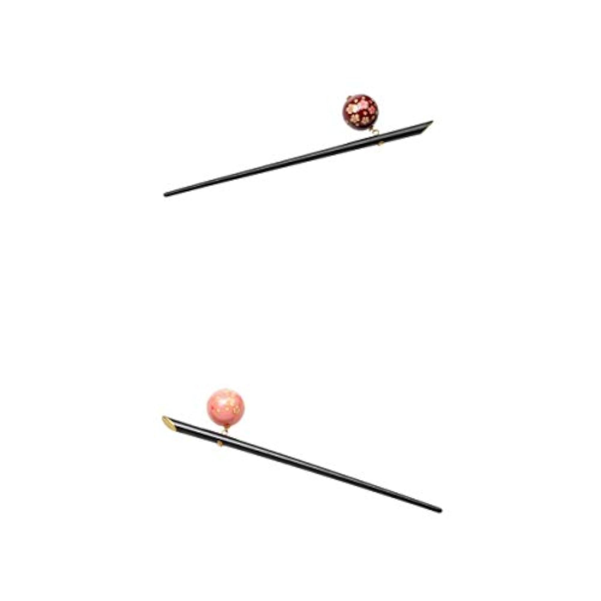 2pc Elegant Acrylic Sakura Decoration Hairpin Sticks
