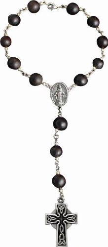 Cathedral ArtCathedral Art (Abbey & CA Gift Celtic Cross Car Rosary, Multicolor, 5.00" x 5.00"