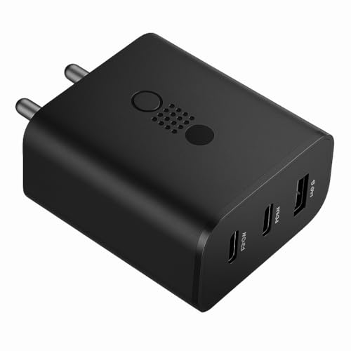 Image of CMF Original 65W GaN Trio Charger Adapter 3 Port Type C to A Wall Charging Adaptor Compatible with CMF Phone 1 /CMF Phone 2 Pro /2A /2 /3 /1 / & Galaxy S25 /S25+ /S25 /S24 Ultra /S24+ /S24