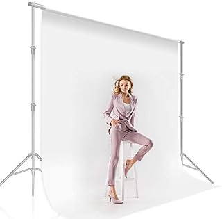 Julius Studio 10 ft. X 12 ft. Long Life Time Reusable White Chromakey
