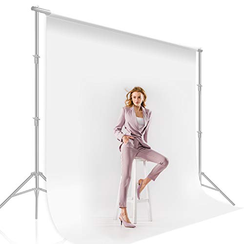 Julius Studio 10 ft. X 12 ft. Long Life Time Reusable White Chromakey