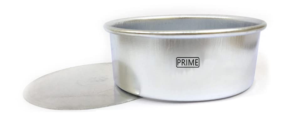 Image of Prime Bakers and Moulders Round Removable Bottom Cake Mould Set with Loose Base tin for Oven (6,7,8 Inch)