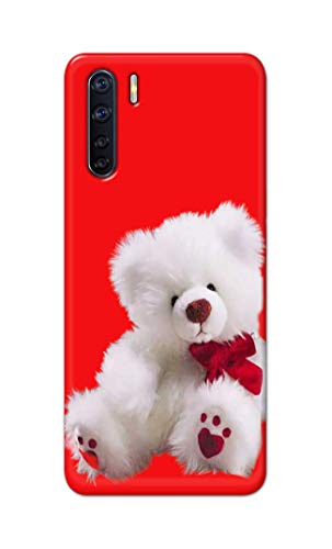 Image of PRINTFIDAA Teddy Bear Love Romantic Valentines Day Dumbo Printed Designer Hard Back Case Cover for Oppo F15 / Oppo A91 / Oppo F15s / Oppo Reno 3, CPH2001, CPH2021 -(TI) MVN1001