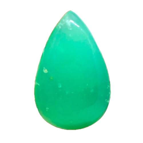 Chrysoprase naturelle poire pour fabriquer un pendentif artisanal unique