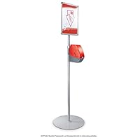 Meto Turn-O-Matic Zubehör, stabiles Teleskoprohr-Set FS902 (Stahl), silbergraue Emaillierung, 1 Verlängerungsrohr