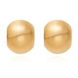 LIGHT RAIN Pendientes de clip, para todo el día, chapados en oro y plata, aro, joyería de diseño colgante para orejas no perforadas