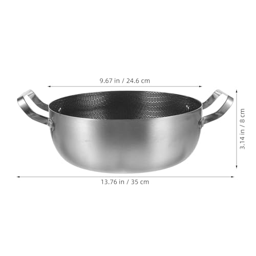 Poêle antiadhésive 24 cm en acier inoxydable KICHOUSE