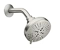 Moen Brushed Nickel Hydro Energetix Eight-Function Showerhead with Standard 5" Diameter Spray Head, 200W0SRN