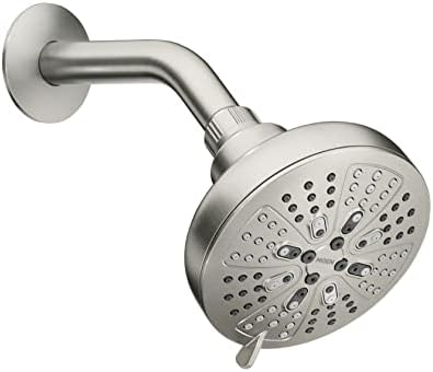 Moen 200W0SRN Hydro Energetix Eight-Function 5" Diameter Spray Head Standard, Brushed Nickel