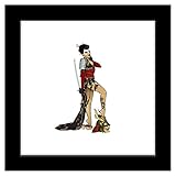 Trends International Gallery Pops DC Comics Bombshells - Katana - Pinup Figure Wall Art Wall Poster, 12' x 12', Black Framed Version
