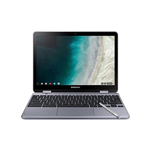 Samsung - Chromebook 2 em 1 de 12,2 polegadas com tela sensível ao toque – Intel Celeron – 4 GB de memória – 32 GB eMMC Flash Memory – Stealth Silver