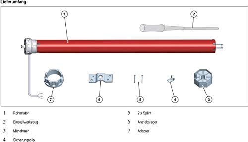 Superrollo, Motore Per Tapparelle RM30MM (SW60, 30 Nm), Motore Tubolare, Superficie Fino A 12 M² (Tapparelle Fino A 66 Kg), Diam. 45 Mm - 4