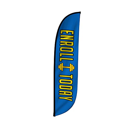 LookOurWay 12ft Feather Flag for Business & Events