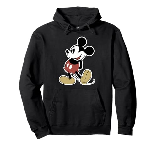 Mickey Pose Pullover Hoodie pull chaud Disney en coton qui ne bouloche pas après lavage