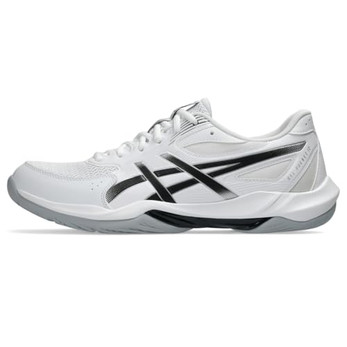 ASICS Men's Gel-Rocket 12 Volleyball Shoes, 9.5, White/Black
