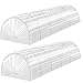 Navoys 2pk 1.5m x 45cm x 42cm Grow Tunnel - Rust Proof Small Poly Tunnel for Garden, Cloches for Growing Vegetables, Protect Plants from Bad Weather, Grow Tent, Poly Tunnel Cloche (2 Grow Tunnels)