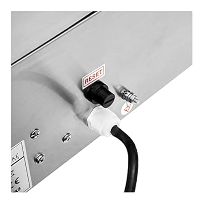 Royal Catering RC-C301 Kontaktgrill Gastro 2.200 W geriffelt 50-300 °C obere Platte: 33 x 21, untere Platte: 34 x 23 cm – Bild 4