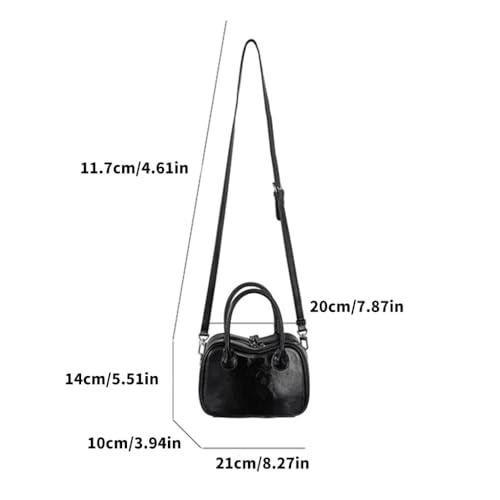 Sac de bowling à main avec sangle réglable et grand compartiment carré
