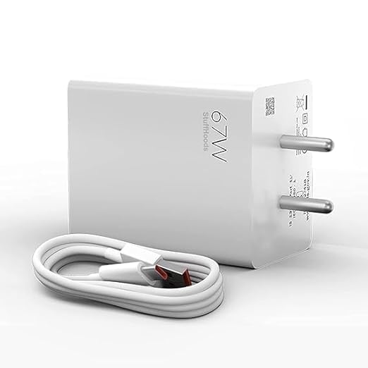 Image of Charger Original 67W SonicCharge Fast Charger with Type C Cable for Redmi Note 12 pro max /Note 11 pro /Note 10 pro /Note 9 / Poco M2 Pro /Note 7 pro /Note 9 Pro /Note 8 Charger (DP122)