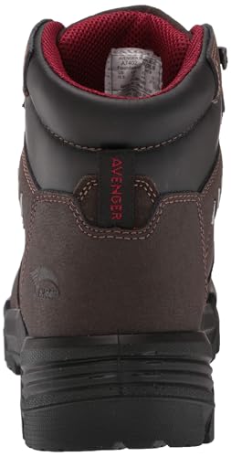 Image of Avenger Foundation Work Boots for Men - Waterproof, Non-Slip, PR, EH, Met Guard, Carbon Toe Safety Shoes - ASTM F2413, Brown