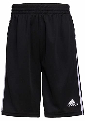 adidas Youth 2-Pack 3 Stripes Short (X-Large 18/20, Black/White & Dark Grey/Black)3