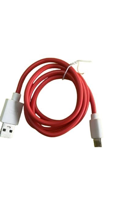 Image of Techsage Mobile Micro USB Cable 2 A 1 Red Color (Compatible with MOBILE, LAPTOP, TABLET, COMPUTER, HARD DISC, CHARGING CABLE, Black, One Cable) (Pack of 2)