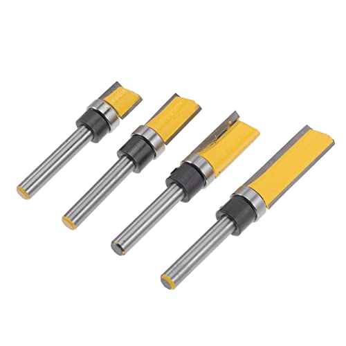 SEWOART Router Bits Assorted Trimming Cutter 1 Set Flush Trim Router Bit Edging Pattern Flush Trim